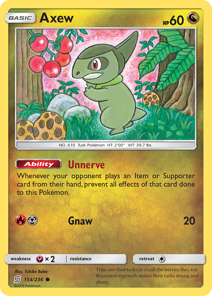 Axew (154/236) [Sun & Moon: Unified Minds] | Total Play