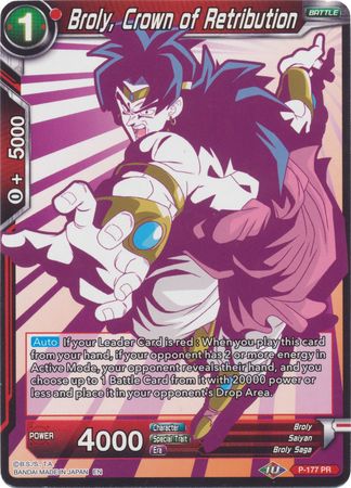 Broly, Crown of Retribution (Alternate Art) (P-177) [Special Anniversary Set 2020] | Total Play