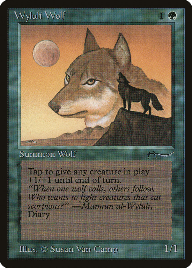 Wyluli Wolf (Dark Mana Cost) [Arabian Nights] | Total Play