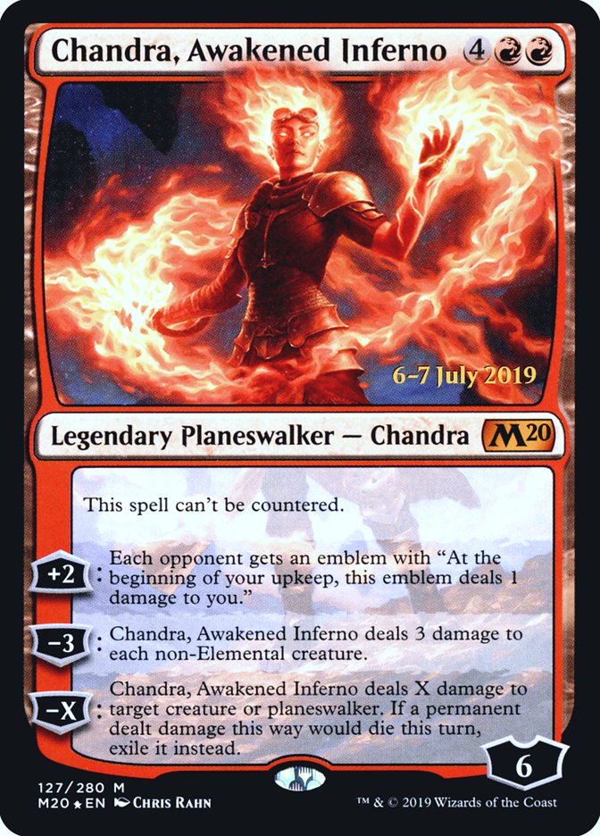 Chandra, Awakened Inferno [Core Set 2020 Prerelease Promos] | Total Play