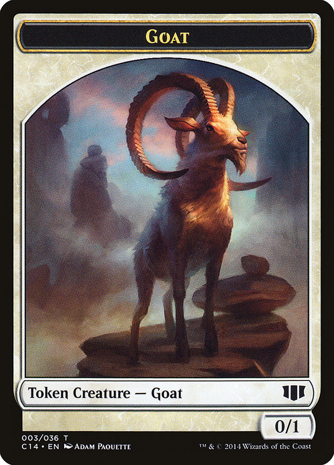 Goblin // Goat Double-Sided Token [Commander 2014 Tokens] | Total Play