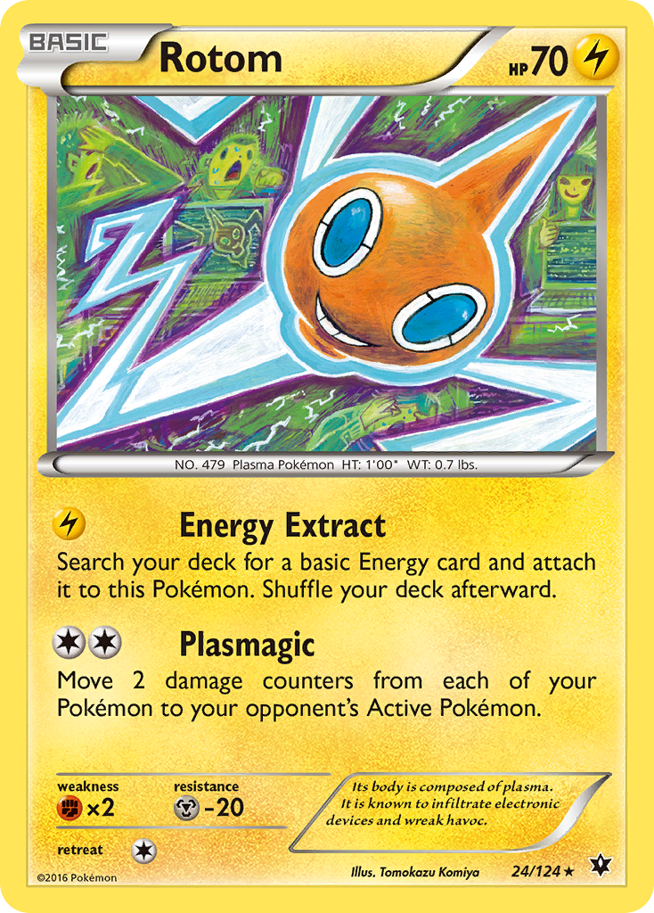 Rotom (24/124) [XY: Fates Collide] | Total Play