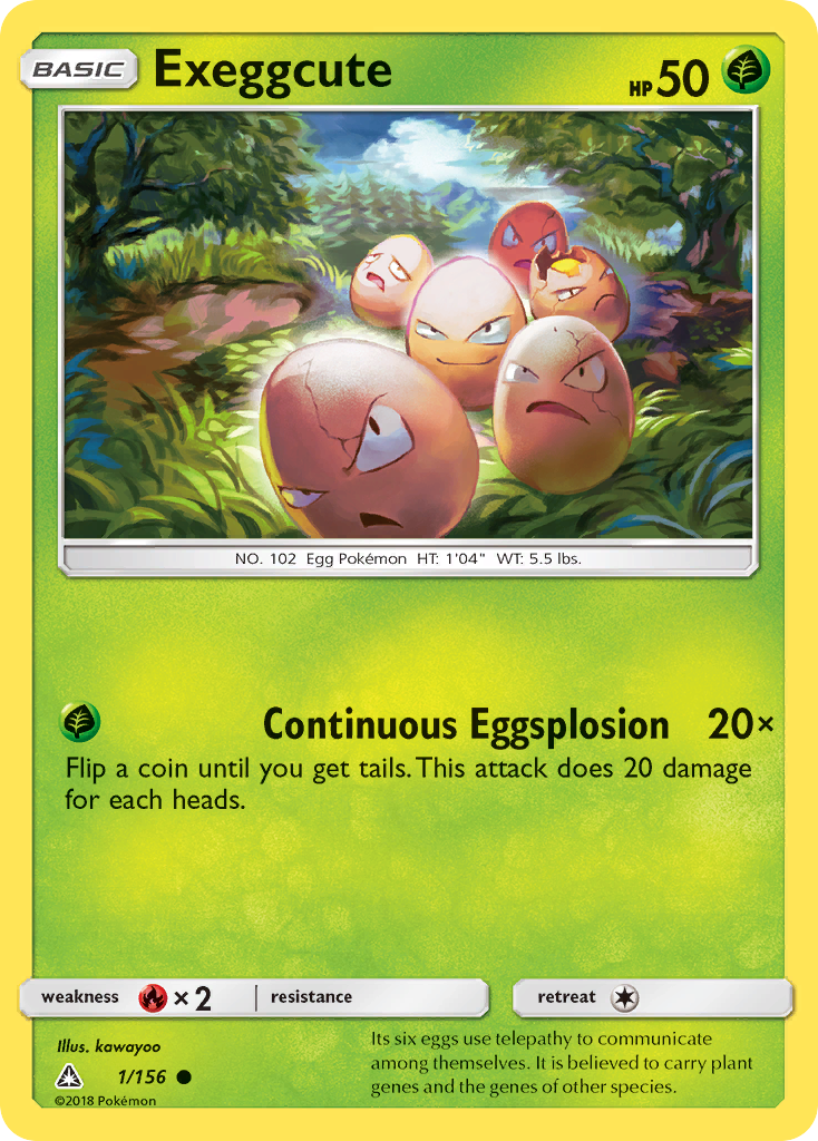 Exeggcute (1/156) [Sun & Moon: Ultra Prism] | Total Play