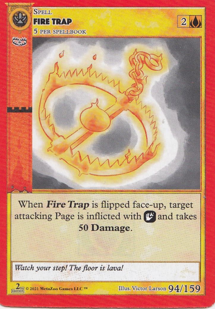 Fire Trap [Cryptid Nation: Second Edition] | Total Play