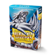 Dragon Shield: Japanese Size 60ct Sleeves - Silver (Matte) | Total Play