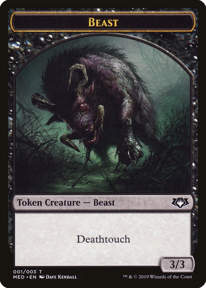 Beast Token [Mythic Edition Tokens] | Total Play