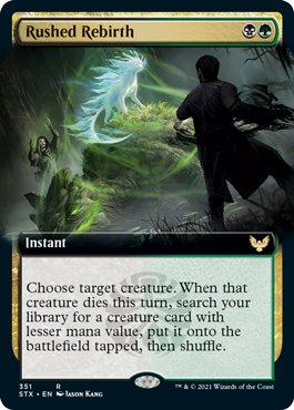 Rushed Rebirth (Extended Art) [Strixhaven: School of Mages] | Total Play
