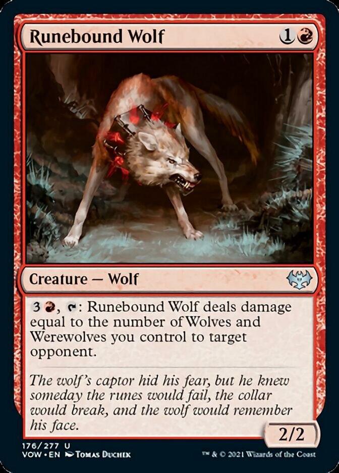 Runebound Wolf [Innistrad: Crimson Vow] | Total Play