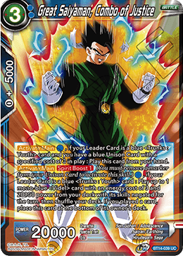 Great Saiyaman, Combo of Justice (BT14-039) [Cross Spirits] | Total Play