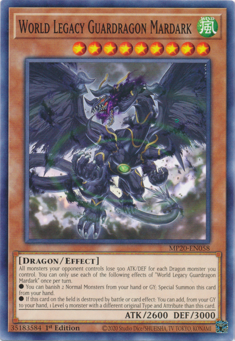 World Legacy Guardragon Mardark [MP20-EN058] Common | Total Play