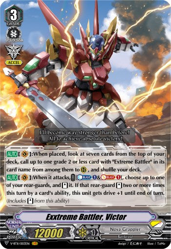 Exxtreme Battler, Victor (V-BT11/003EN) [Storm of the Blue Cavalry] | Total Play