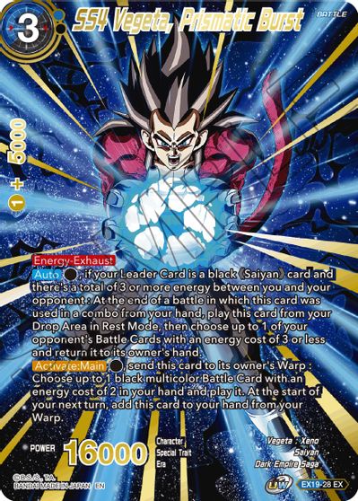 SS4 Vegeta, Prismatic Burst (EX19-28) [Special Anniversary Set 2021] | Total Play