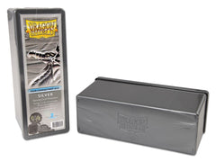 Dragon Shield: Four-Compartment Deck Box - Silver | Total Play