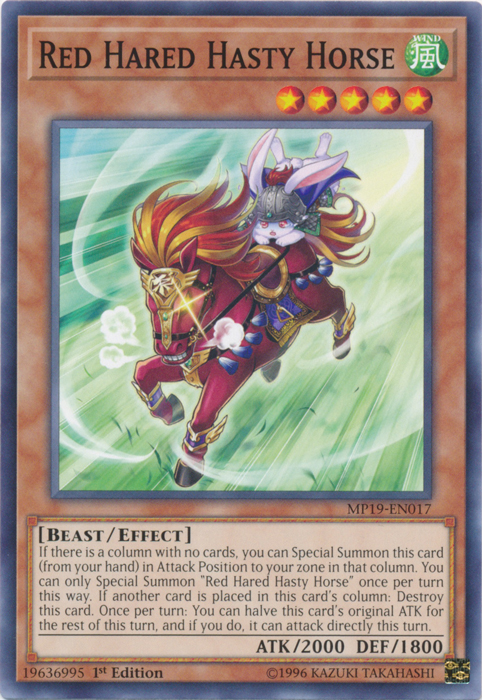 Red Hared Hasty Horse [MP19-EN017] Common | Total Play
