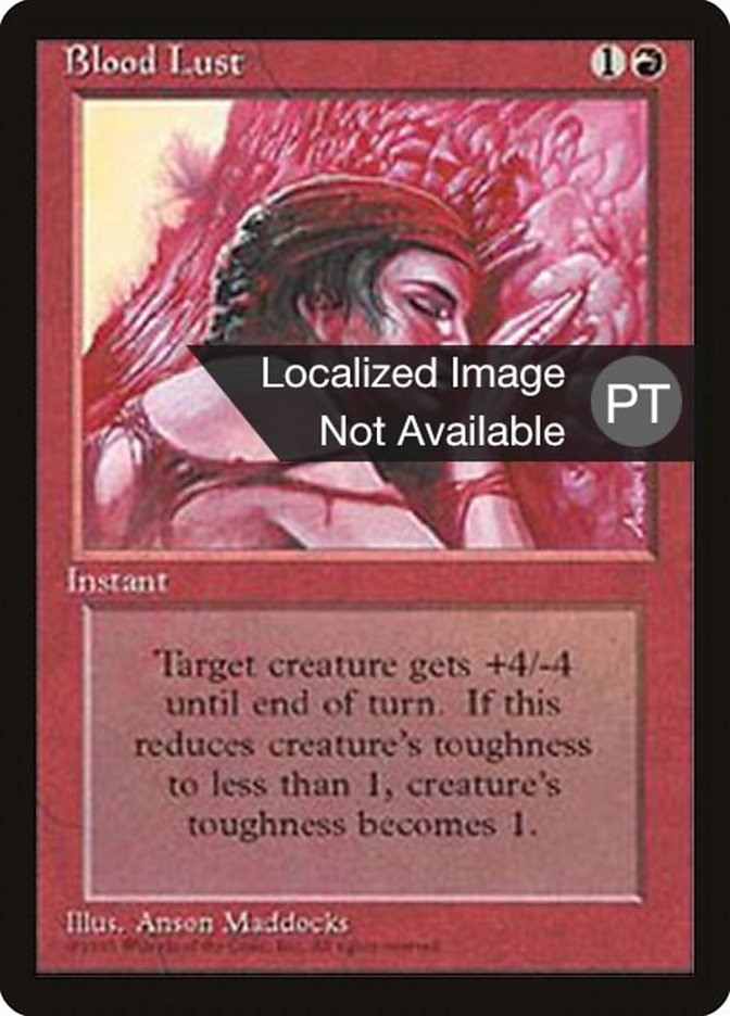 Blood Lust [Fourth Edition (Foreign Black Border)] | Total Play