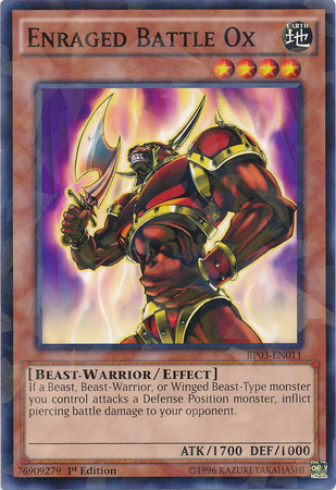 Enraged Battle Ox [BP03-EN011] Shatterfoil Rare | Total Play