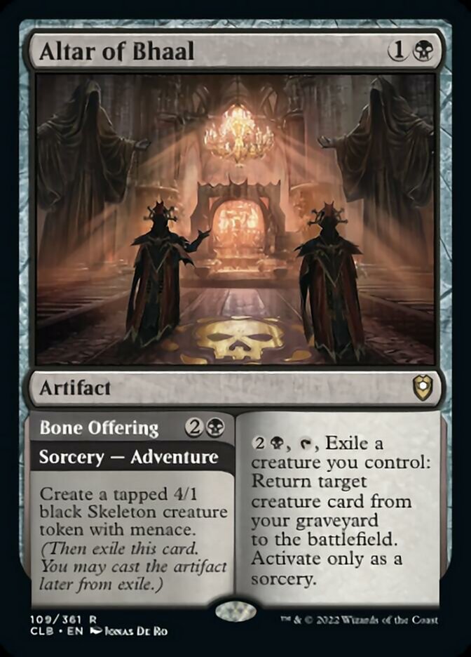 Altar of Bhaal // Bone Offering [Commander Legends: Battle for Baldur's Gate] | Total Play