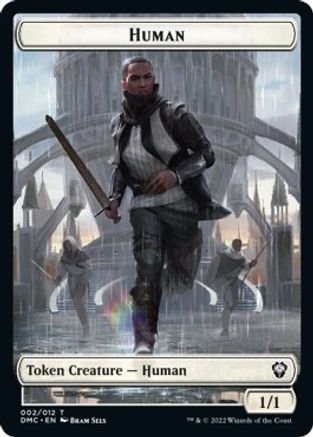 Human // Snake Double-Sided Token [Dominaria United Commander Tokens] | Total Play