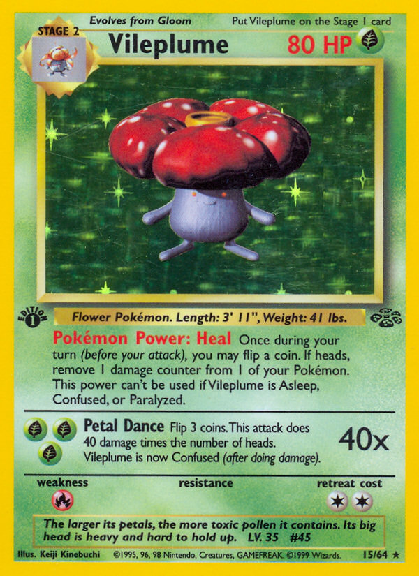 Vileplume (15/64) [Jungle 1st Edition] | Total Play