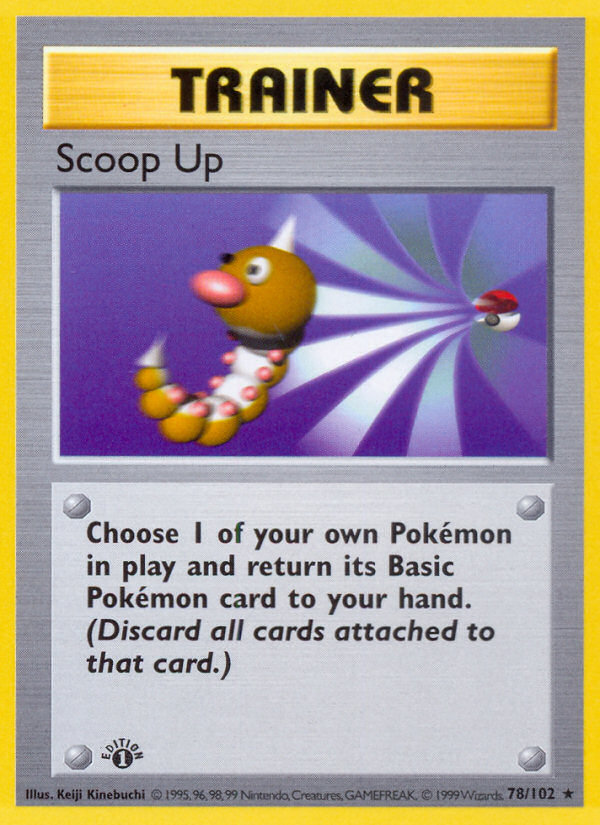 Scoop Up (78/102) (Shadowless) [Base Set 1st Edition] | Total Play