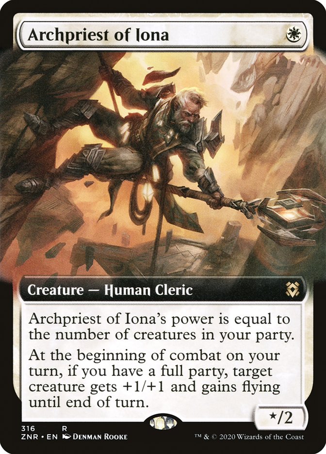 Archpriest of Iona (Extended Art) [Zendikar Rising] | Total Play