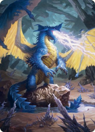 Blue Dragon Art Card [Dungeons & Dragons: Adventures in the Forgotten Realms Art Series] | Total Play