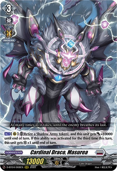 Cardinal Draco, Masurea (D-BT04/008EN) [Awakening of Chakrabarthi] | Total Play