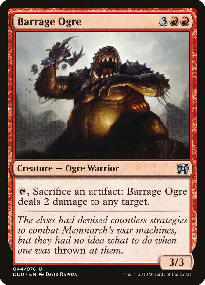 Barrage Ogre [Duel Decks: Elves vs. Inventors] | Total Play