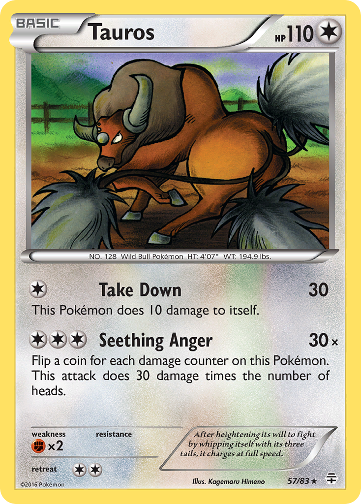 Tauros (57/83) [XY: Generations] | Total Play