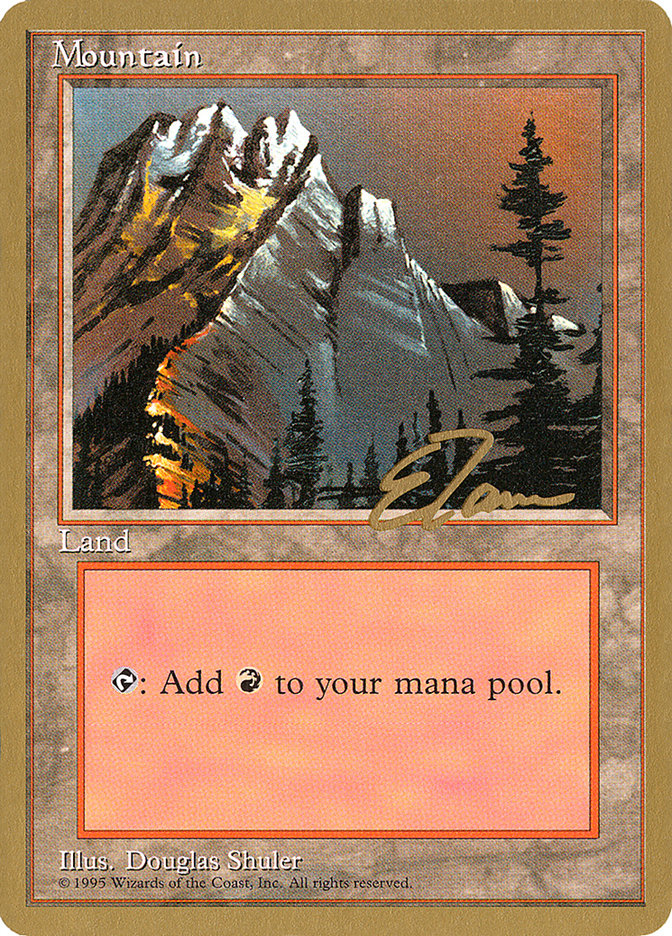 Mountain (et373) (Eric Tam) [Pro Tour Collector Set] | Total Play