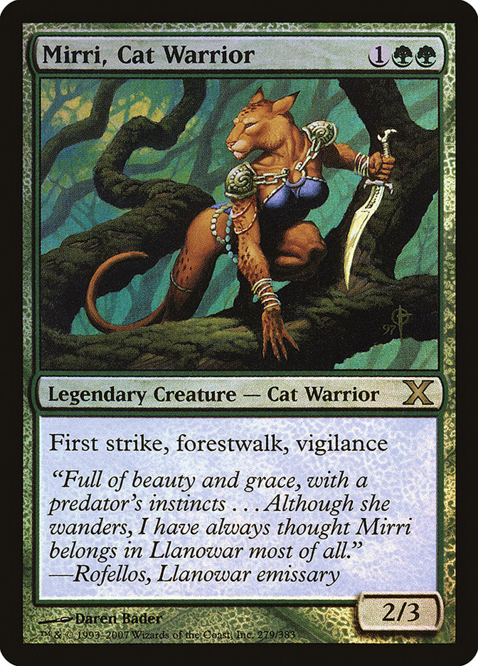 Mirri, Cat Warrior (Premium Foil) [Tenth Edition] | Total Play