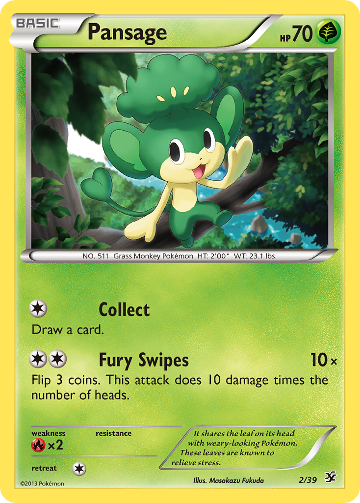 Pansage (2/39) [XY: Kalos Starter Set] | Total Play