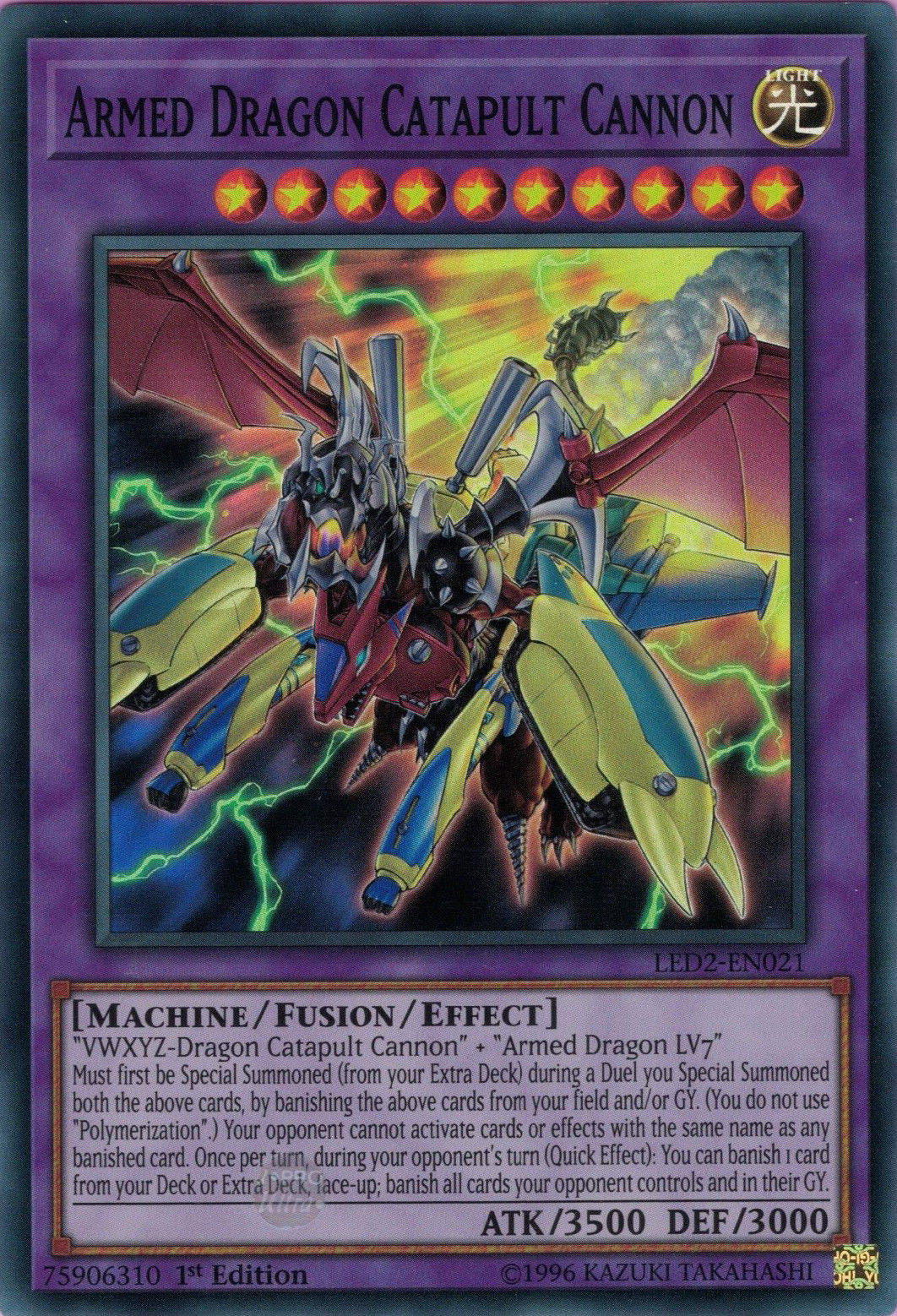Armed Dragon Catapult Cannon [LED2-EN021] Super Rare | Total Play