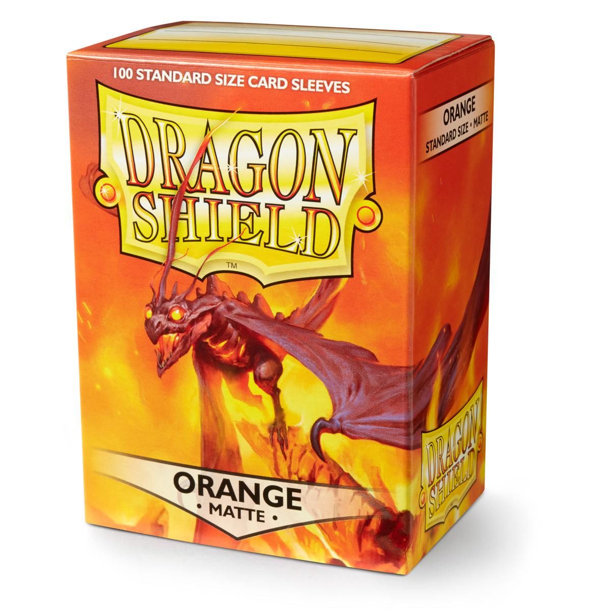 Dragon Shield: Standard 100ct Sleeves - Orange (Matte) | Total Play