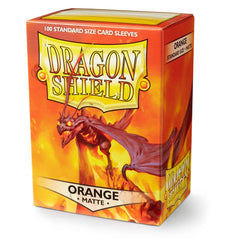 Dragon Shield: Standard 100ct Sleeves - Orange (Matte) | Total Play