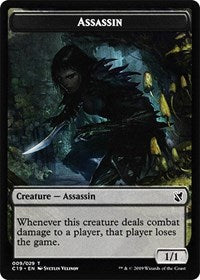 Assassin // Morph Double-Sided Token [Commander 2019 Tokens] | Total Play