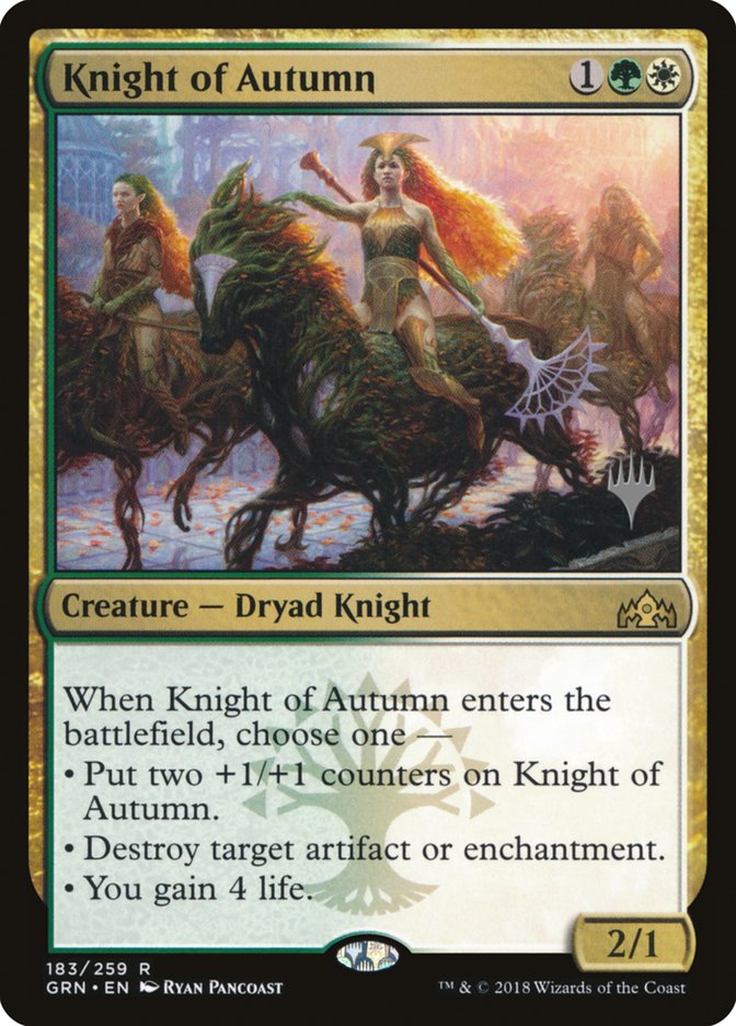 Knight of Autumn (Promo Pack) [Guilds of Ravnica Promos] | Total Play