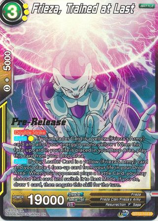 Frieza, Trained at Last (BT12-101) [Vicious Rejuvenation Prerelease Promos] | Total Play