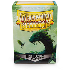 Dragon Shield: Standard 100ct Sleeves - Emerald (Matte) | Total Play
