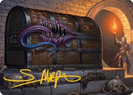 Mimic Art Card (Gold-Stamped Signature) [Dungeons & Dragons: Adventures in the Forgotten Realms Art Series] | Total Play