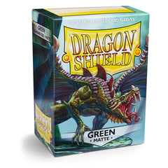 Dragon Shield: Standard 100ct Sleeves - Green (Matte) | Total Play