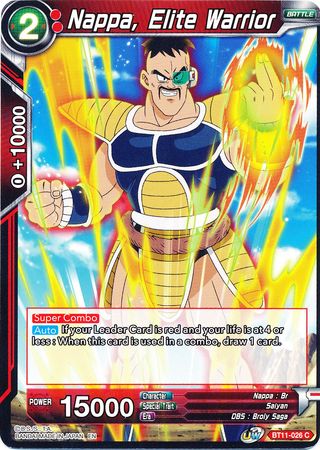 Nappa, Elite Warrior (BT11-026) [Vermilion Bloodline] | Total Play