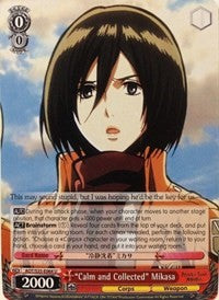 "Calm and Collected" Mikasa (AOT/S35-E064 U) [Attack on Titan] | Total Play