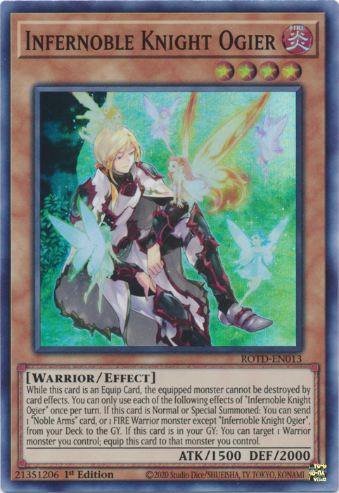 Infernoble Knight Ogier [ROTD-EN013] Super Rare | Total Play