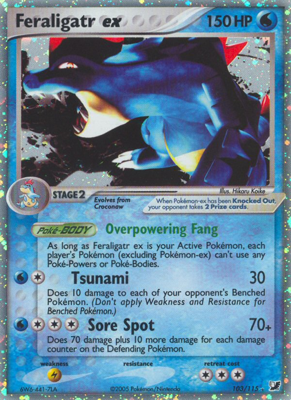Feraligatr ex (103/115) [EX: Unseen Forces] | Total Play