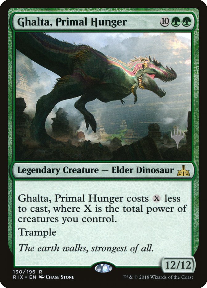 Ghalta, Primal Hunger (Promo Pack) [Rivals of Ixalan Promos] | Total Play