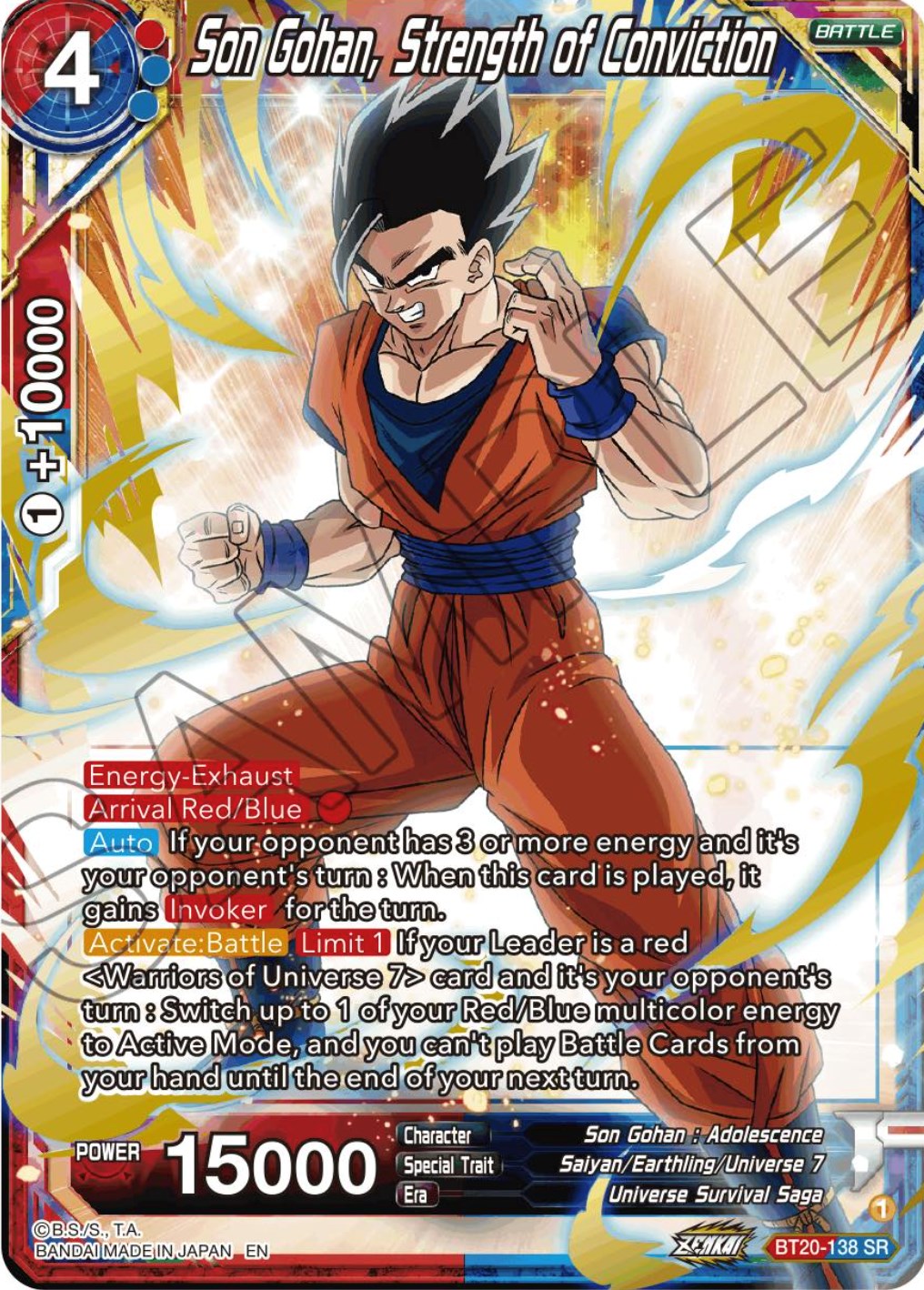 Son Gohan, Strength of Conviction (BT20-138) [Power Absorbed] | Total Play