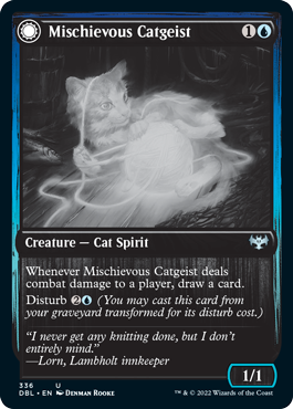 Mischievous Catgeist // Catlike Curiosity [Innistrad: Double Feature] | Total Play