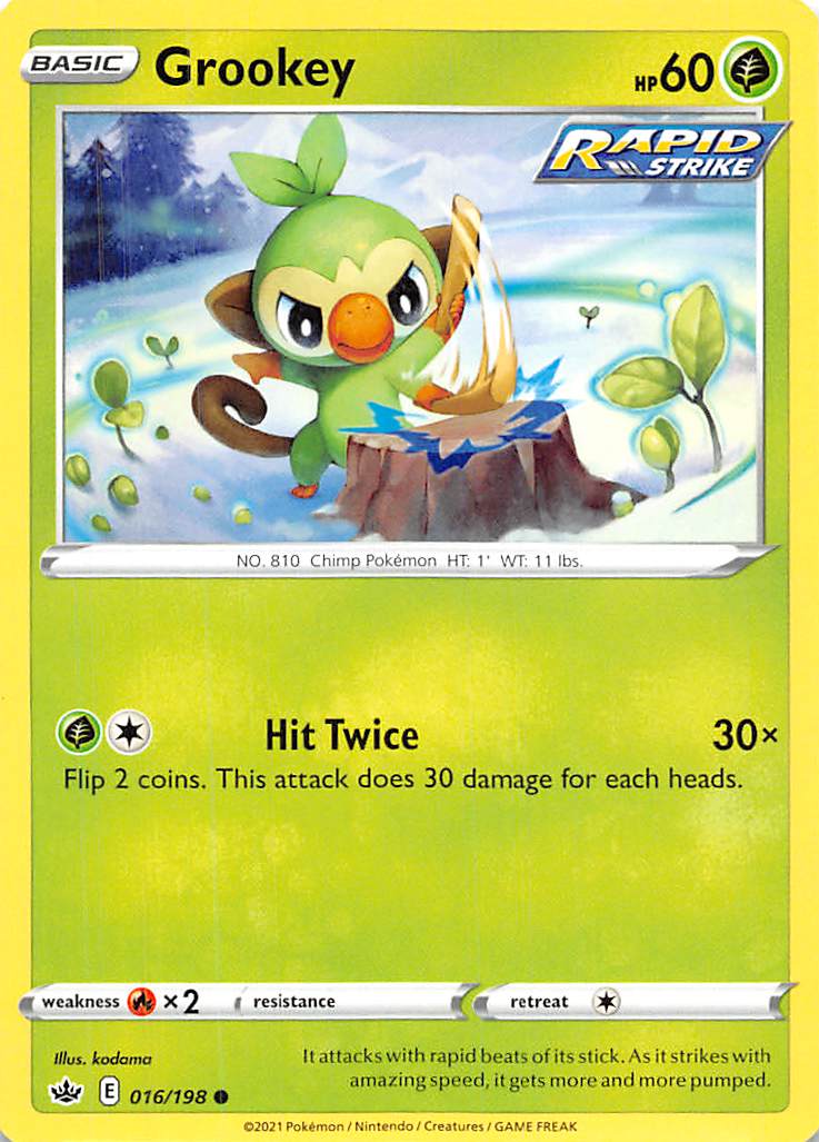 Grookey (016/198) [Sword & Shield: Chilling Reign] | Total Play