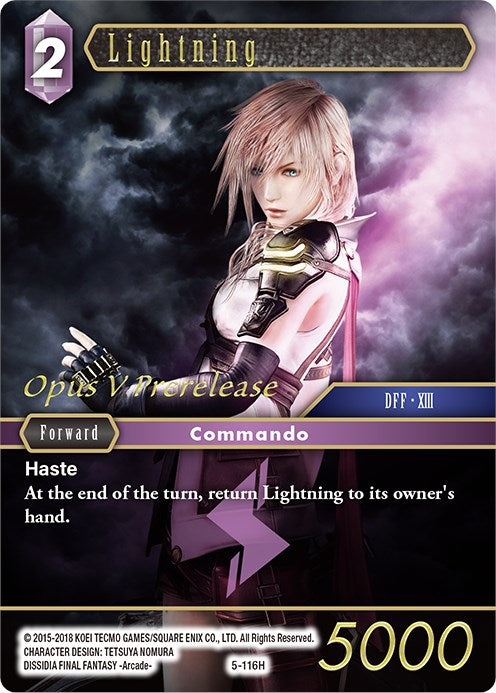 Lightning [Opus V Promo Cards] | Total Play